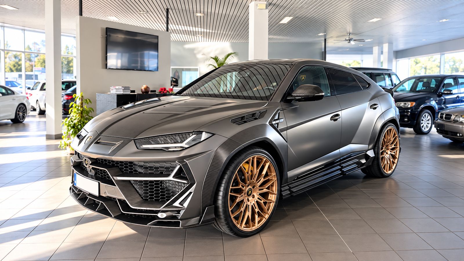 Lamborghini Urus im Showroom des Autohaus Ernst